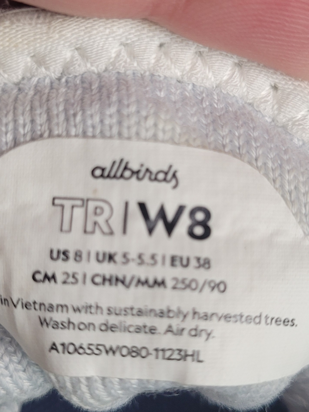 Allbirds Women Tree Runners White Mesh Lace Up Sneakers Size 8 - Picture 8 of 9